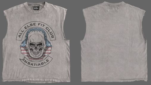 AEFC x Insatiable Cutoff Tee (Skull & Jaws)